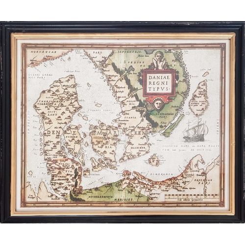 278 - REPRODUCTION MAPS, a set of four, 74cmx  53cm, together with five smaller maps, 66cm x 46cm. (9)