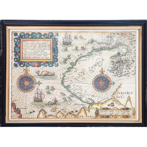 278 - REPRODUCTION MAPS, a set of four, 74cmx  53cm, together with five smaller maps, 66cm x 46cm. (9)