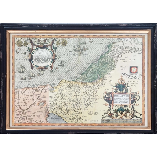 278 - REPRODUCTION MAPS, a set of four, 74cmx  53cm, together with five smaller maps, 66cm x 46cm. (9)