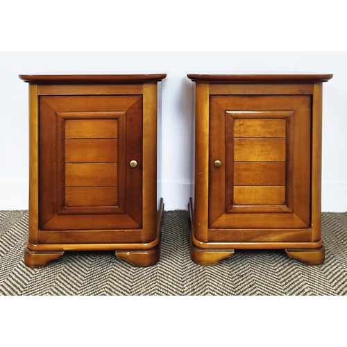 352 - SIDE CABINETS, a pair, each 45cm W x 37cm D x 63cm H. (2)