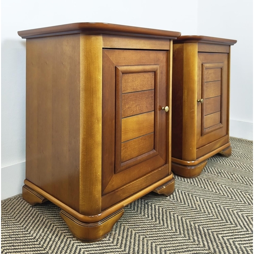 352 - SIDE CABINETS, a pair, each 45cm W x 37cm D x 63cm H. (2)