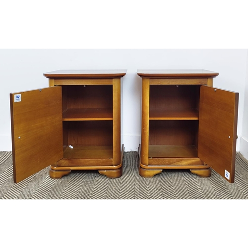 352 - SIDE CABINETS, a pair, each 45cm W x 37cm D x 63cm H. (2)