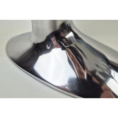 415 - CONTEMPORARY SCHOOL SCULPTURAL STUDY, of a Spitfire, polished metal, 44.5cm H approx.