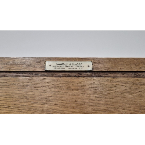 460 - HABERDASHER'S CABINET, bears plaque 'Dudley and Co Ltd, Holloway, London', 100cm W x 200cm H x 48cm ... 