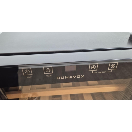 526 - DUNAVOX WINE FRIDGE, 43cm x 48cm x 85cm H.