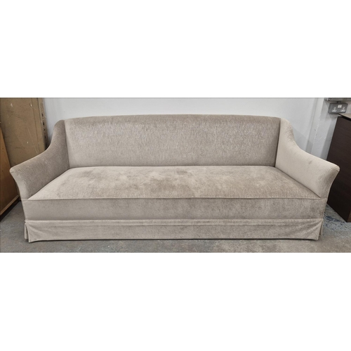 529 - COLEFAX AND FOWLER UPHOLSTERED SOFA, approx 245cm W x 80cm H.