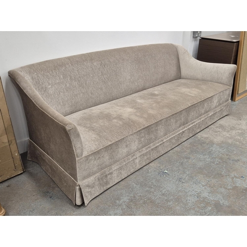 529 - COLEFAX AND FOWLER UPHOLSTERED SOFA, approx 245cm W x 80cm H.