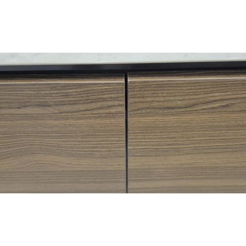 548 - SIDEBOARD, contemporary style, 52cm x 86cm H x 253cm.