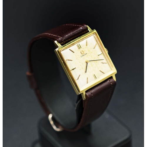 71 - OMEGA DE VILLE WRISTWATCH, 1960's manual wind calibre 620, 24mm x 24mm, Ref. 111.024, currently tick... 