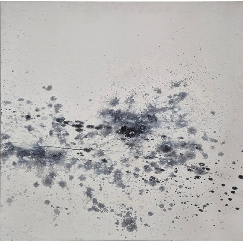 193A - VIVIANNE ALATORRE, untitled abstract, oil paint with sand, 130cm x 130cm, signed and dated 98, signe... 