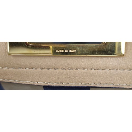 42 - FENDI PEEKABOO MEDIUM BAG, beige leather, with a suede striped interior, with two internal compartme... 