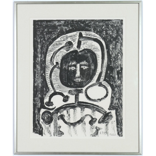 227 - PABLO PICASSO, a set of 6 large lithographs, featuring Jacqueline, printed in 1969, 53.5cm  x 43cm e... 