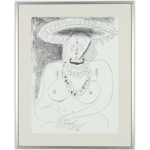 227 - PABLO PICASSO, a set of 6 large lithographs, featuring Jacqueline, printed in 1969, 53.5cm  x 43cm e... 