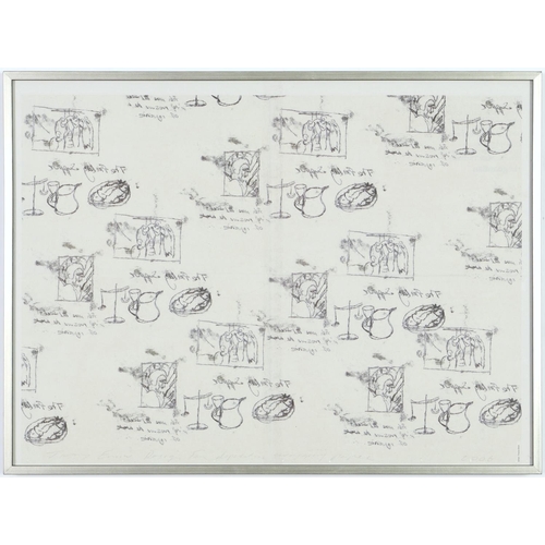 237 - TRACEY EMIN, Newspaper (Guardian) sheet of Christmas, Wrapping paper, 2006, Louise Bourgeoise, Spira... 