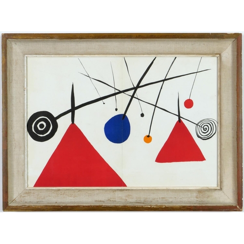 239 - ALEXANDER CALDER, Abstract Lithograph 1954
Printed by Maeght, French Vintage frame.