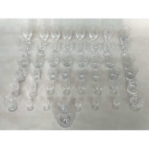 286 - DRINKING GLASSES, head crystal a large selection, 52 pieces approx. (Qty)