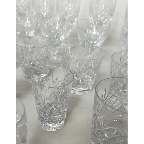 286 - DRINKING GLASSES, head crystal a large selection, 52 pieces approx. (Qty)