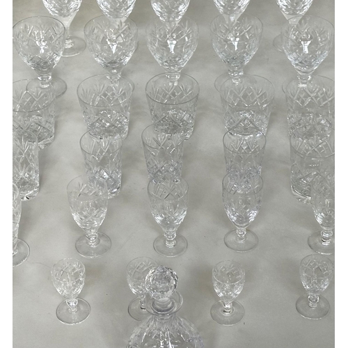 286 - DRINKING GLASSES, head crystal a large selection, 52 pieces approx. (Qty)