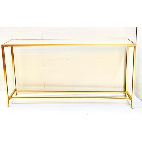 502 - CONSOLE TABLE, gilt metal and glass, 79cm H x 152cm W x 22cm D.