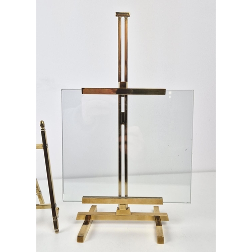 49 - PICTURE FRAMES, six Pietro Chiesa style, brass and glass. (6)