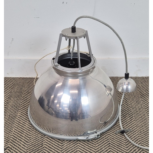 464 - CONRAN SHOP INDUSTRIAL STYLE PENDANT LAMP, 47cm H x 44cm W.