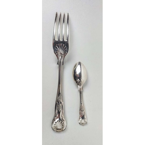 89 - HARRODS CANTEEN, of silver plated cutlery, eight place settings with serving spoons and carving set,... 