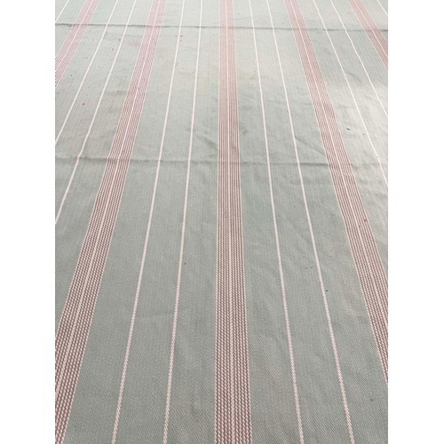 261A - ROGER OATES 'SWANSON CELADON' FLATWEAVE CARPET, 439cm x 352cm.