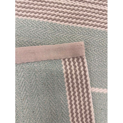 261A - ROGER OATES 'SWANSON CELADON' FLATWEAVE CARPET, 439cm x 352cm.