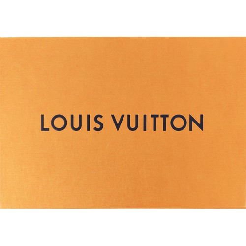 45A - LOUIS VUITTON SCARF, blend of materials, pink colour, the scarf is decorated with Louis Vuitton's ic... 