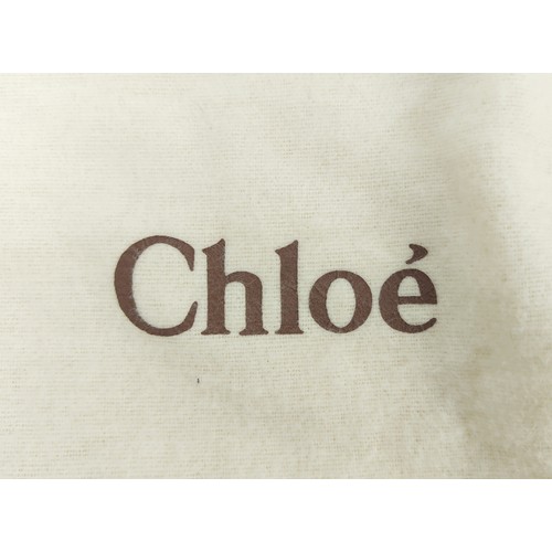 40A - CHLOE PADDINGTON BAG, in a soft gold metallic leather with silver tone hardware, distinctive padlock... 