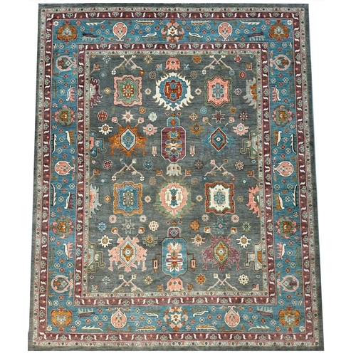 107 - FINE CONTEMPORARY SULTANABAD CARPET, 454cm x 365cm.