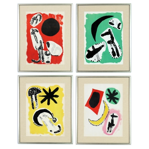 85 - JOAN MIRO, a set of four abstract original lithographs, 1953, ref: Maeght Editeur
37.5cm x 27.5cm ea... 