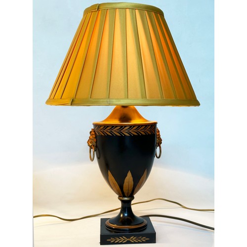 547 - TABLE LAMPS, including mid 20th century French gilt metal and marble, with 18th century gentleman fi... 