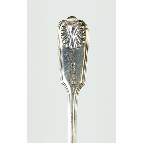 5 - A SET OF TWELVE GEORGE V STERLING SILVER TABLE SPOONS, Sheffield 1910, shell pattern handles, 1047.7... 