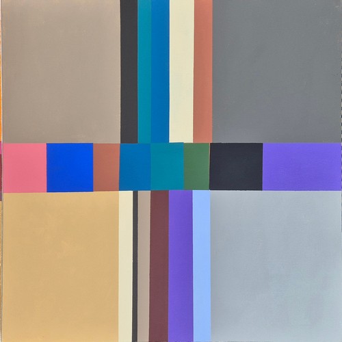 80 - PHIL JOHNS, 'Orlando' and 'Saturn', oil on canvas, 60cm x 60cm, signed and titled verso. (2)