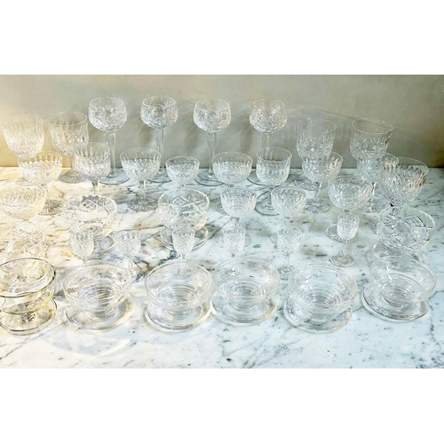 189 - GLASSWARE, a large collection, lead crystal cut glass together with 'Darlington' lead crystal tumble... 