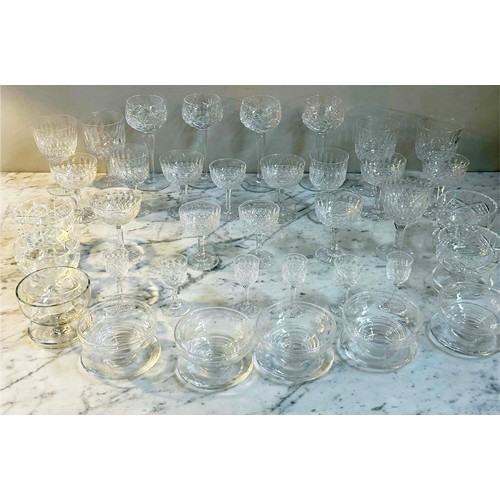 189 - GLASSWARE, a large collection, lead crystal cut glass together with 'Darlington' lead crystal tumble... 