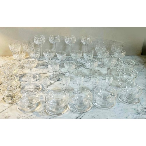 189 - GLASSWARE, a large collection, lead crystal cut glass together with 'Darlington' lead crystal tumble... 