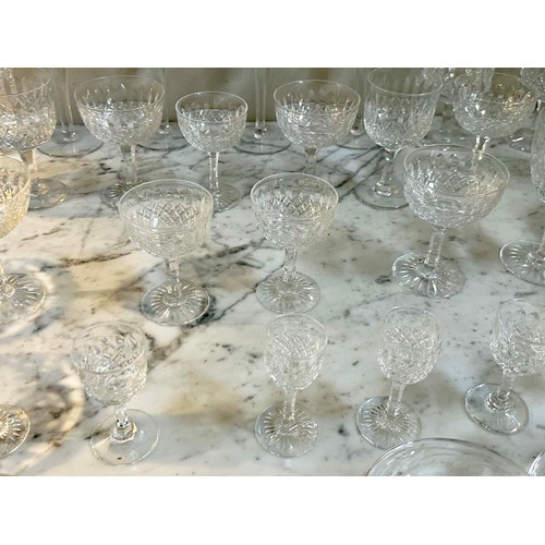 189 - GLASSWARE, a large collection, lead crystal cut glass together with 'Darlington' lead crystal tumble... 