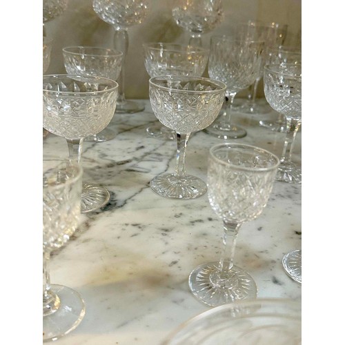 189 - GLASSWARE, a large collection, lead crystal cut glass together with 'Darlington' lead crystal tumble... 