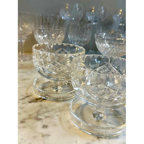 189 - GLASSWARE, a large collection, lead crystal cut glass together with 'Darlington' lead crystal tumble... 