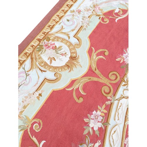 113 - AUBUSSON EMPIRE DESIGN CARPET, 360cm x 270cm.