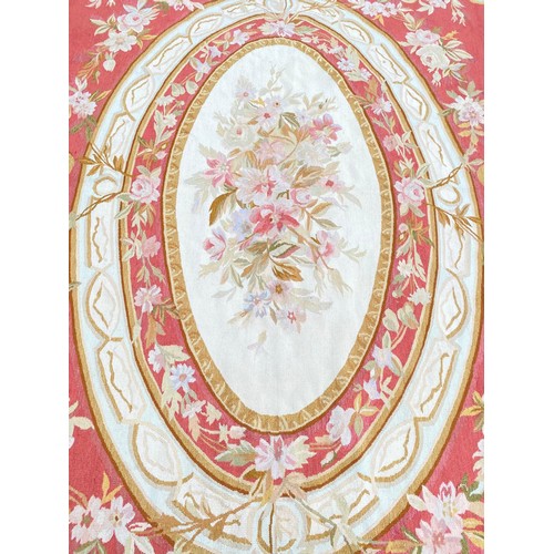 113 - AUBUSSON EMPIRE DESIGN CARPET, 360cm x 270cm.