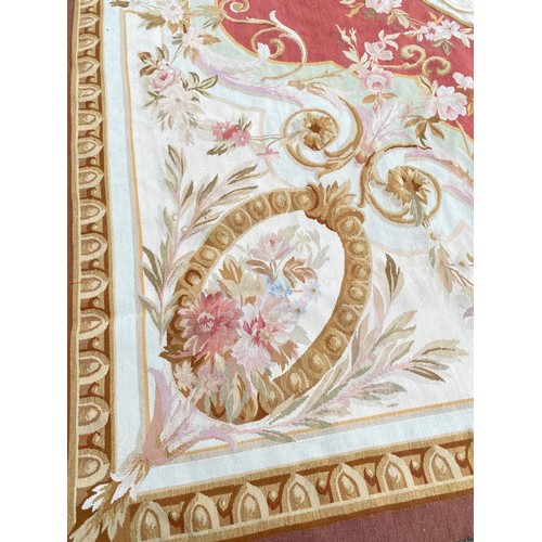 113 - AUBUSSON EMPIRE DESIGN CARPET, 360cm x 270cm.