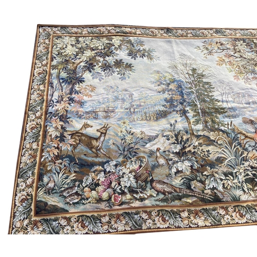 122 - FRENCH VERDURE DESIGN TAPESTRY, 220cm x 158cm.