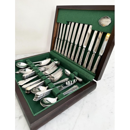 149 - CUTLERY CANTEEN, silver plated Sheffield, England, Cooper Ludlam, approx 66 pieces.