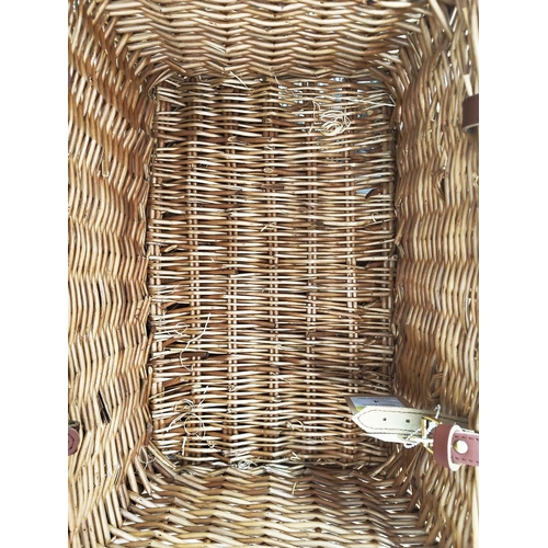 4 - FORTNUM & MASONS WICKER HAMPERS, three, 56cm W x 39cm D x 37cm H. (3)