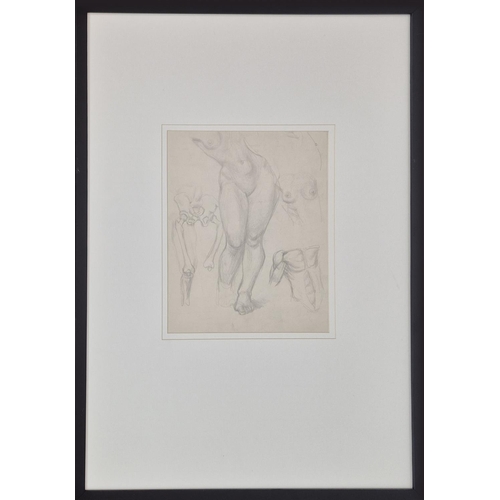 70 - A SET OF THREE PENCIL NUDE STUDIES, each 85cm x 59cm overall. (3)