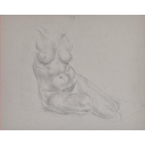 70 - A SET OF THREE PENCIL NUDE STUDIES, each 85cm x 59cm overall. (3)