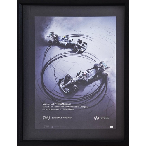 84 - MERCEDES-AMG LIMITED EDITION POSTER, 132/500, 88cm x 68cm, framed.